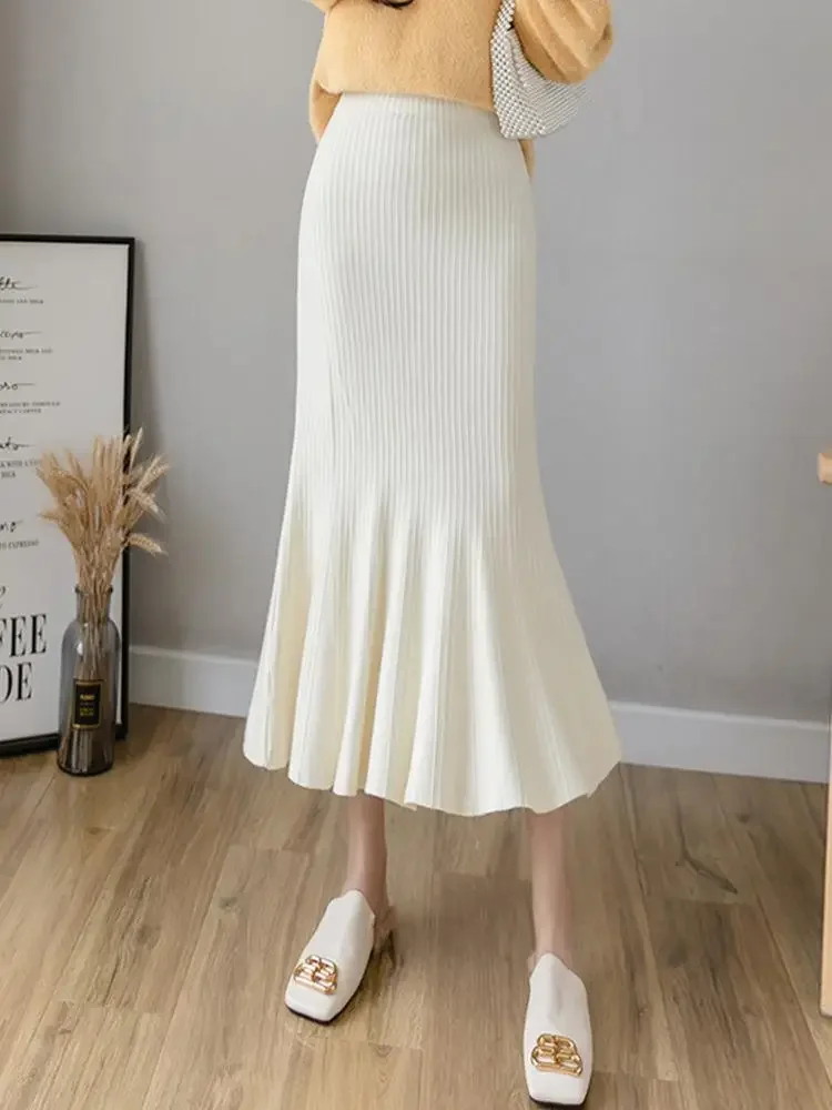 Summer Clothing Wraps - Elegante Gonna Avvolgente in Maglia a