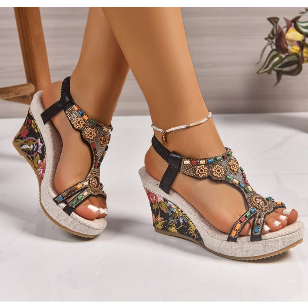 Summer Clothing Stores - Sandali Donna Estivi in Pelle con