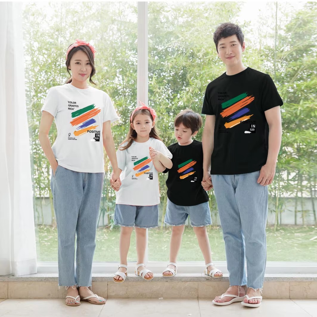 Summer Clothing Drawing - T-Shirt Coordinati Famiglia Estate 2026: Abbigliamento