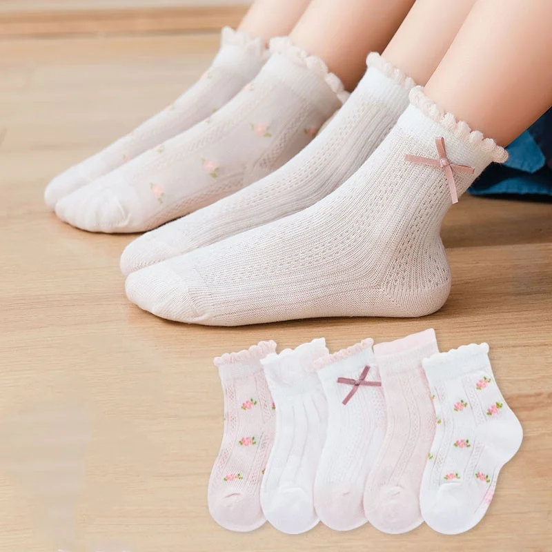 Summer Clothing Baby Girl - Calzini per bambini 5 paia/lotto Calzini