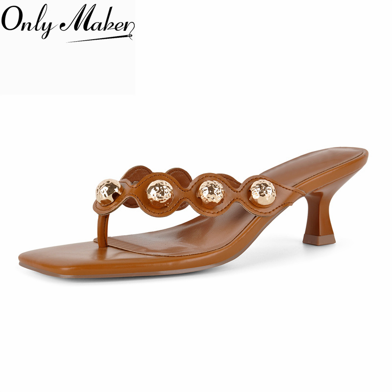 Summer Clothing Stores - Onlymaker Sandali Mule con Punta Quadrata