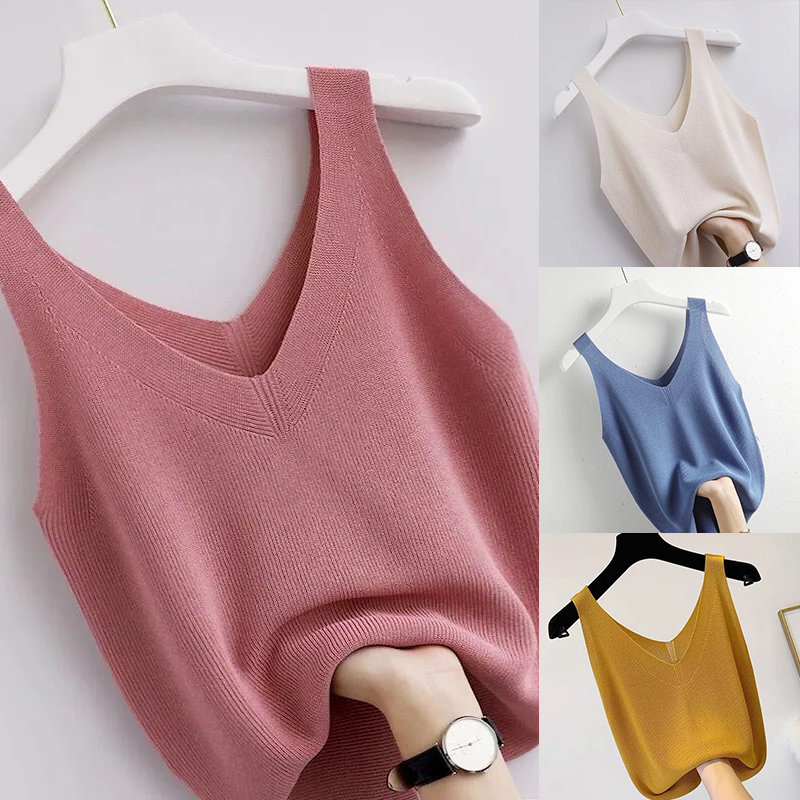 Summer Zara - Canotta vintage lavorata a maglia con