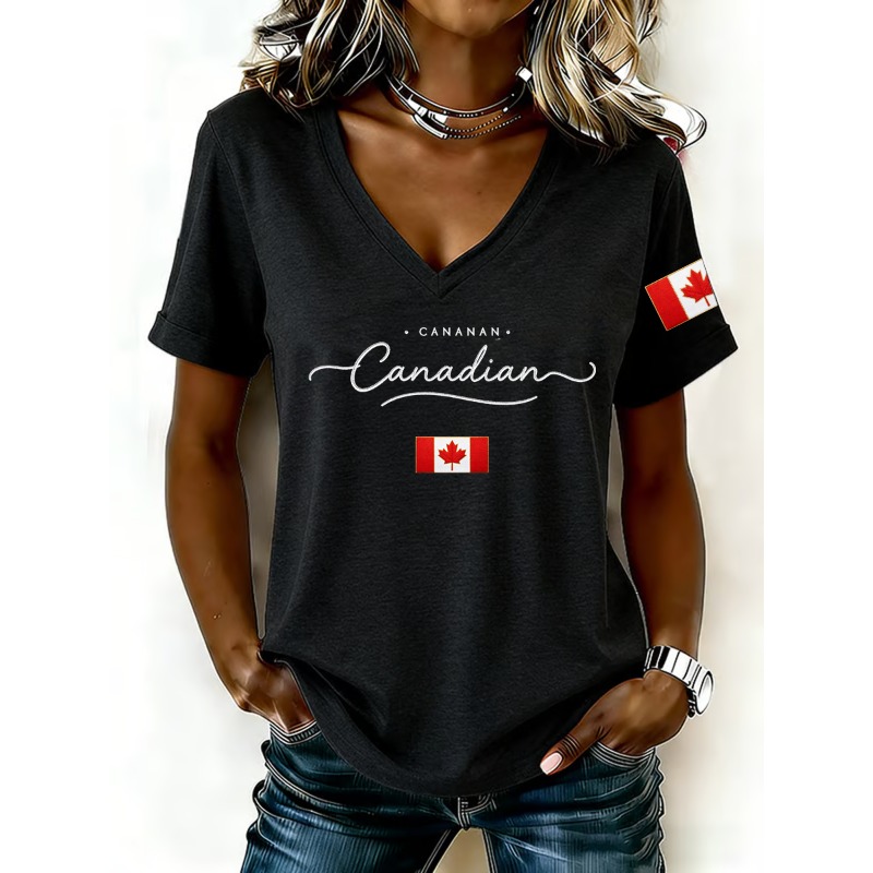T-shirt da donna con stampa de - Summer Clothing Women Canada recensione e prezzo