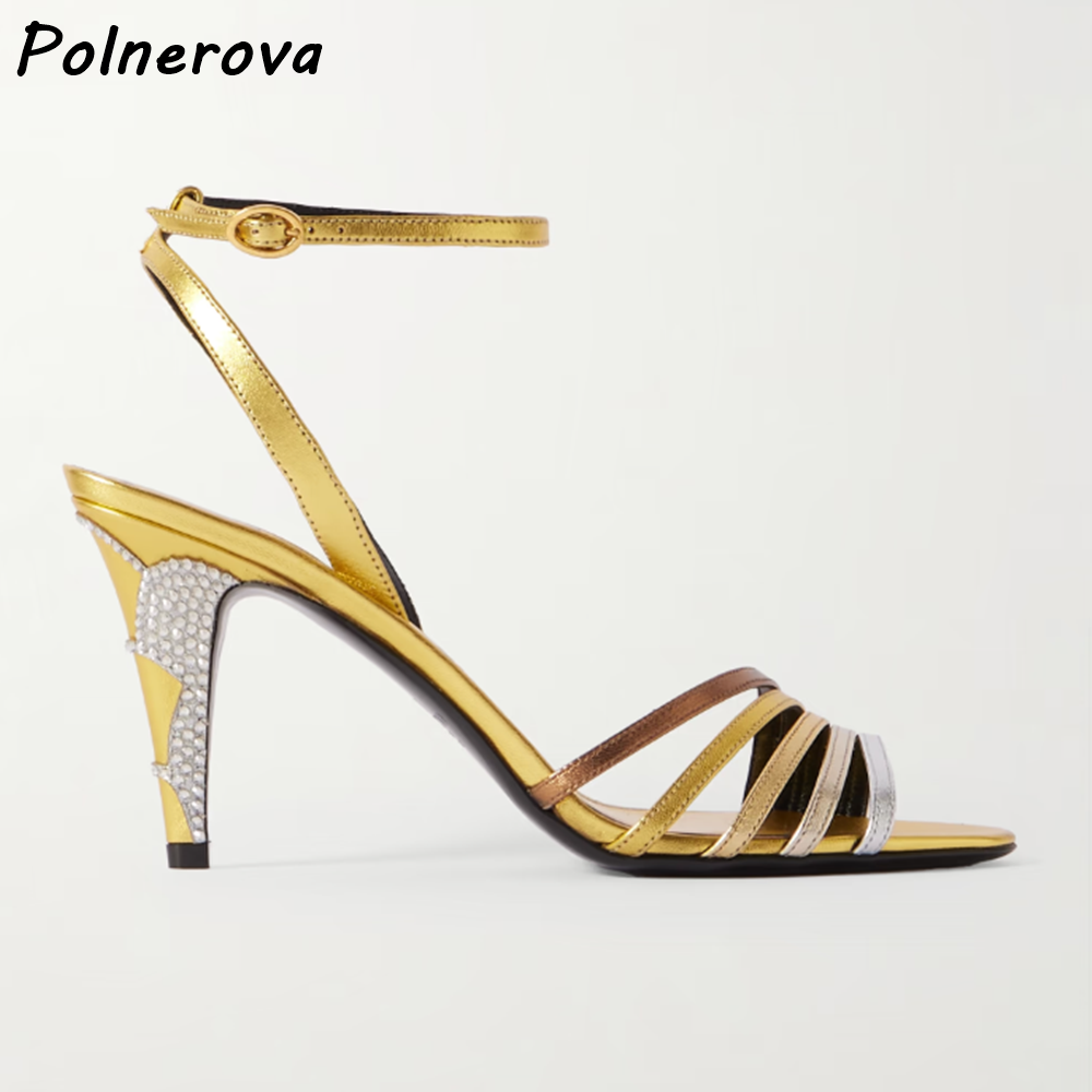 Sandali con Tacco Dorato e Arg - Summer Clothing Stores recensione e prezzo