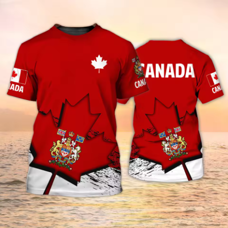 T-shirt Canada con Stampa 3D B - Summer Clothing Women Canada recensione e prezzo