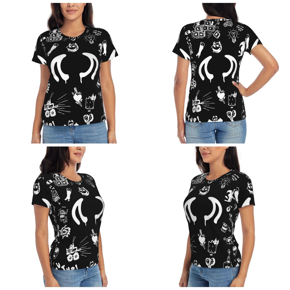 T-shirt da donna Yungblud Draw - Summer Clothing Drawing recensione e prezzo